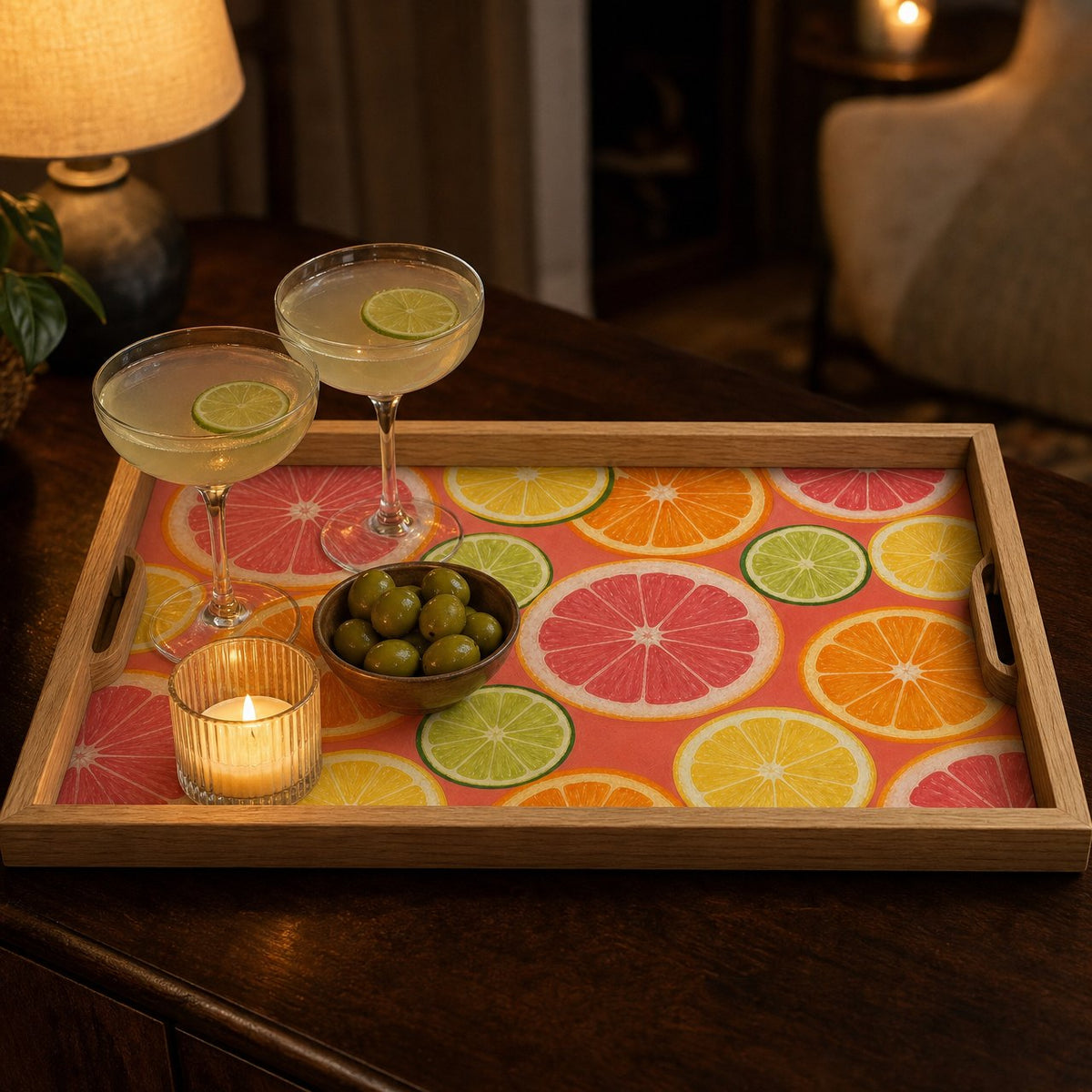 Citrus Wheels Serving Tray, image 5