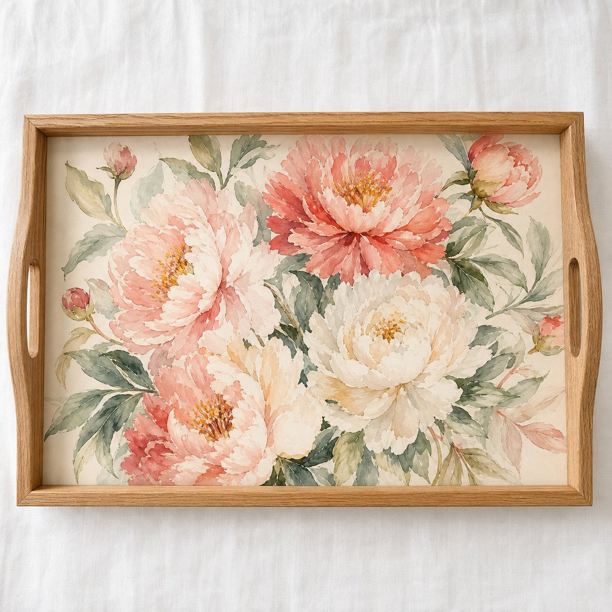 Peony Blush Serving Tray, image 1