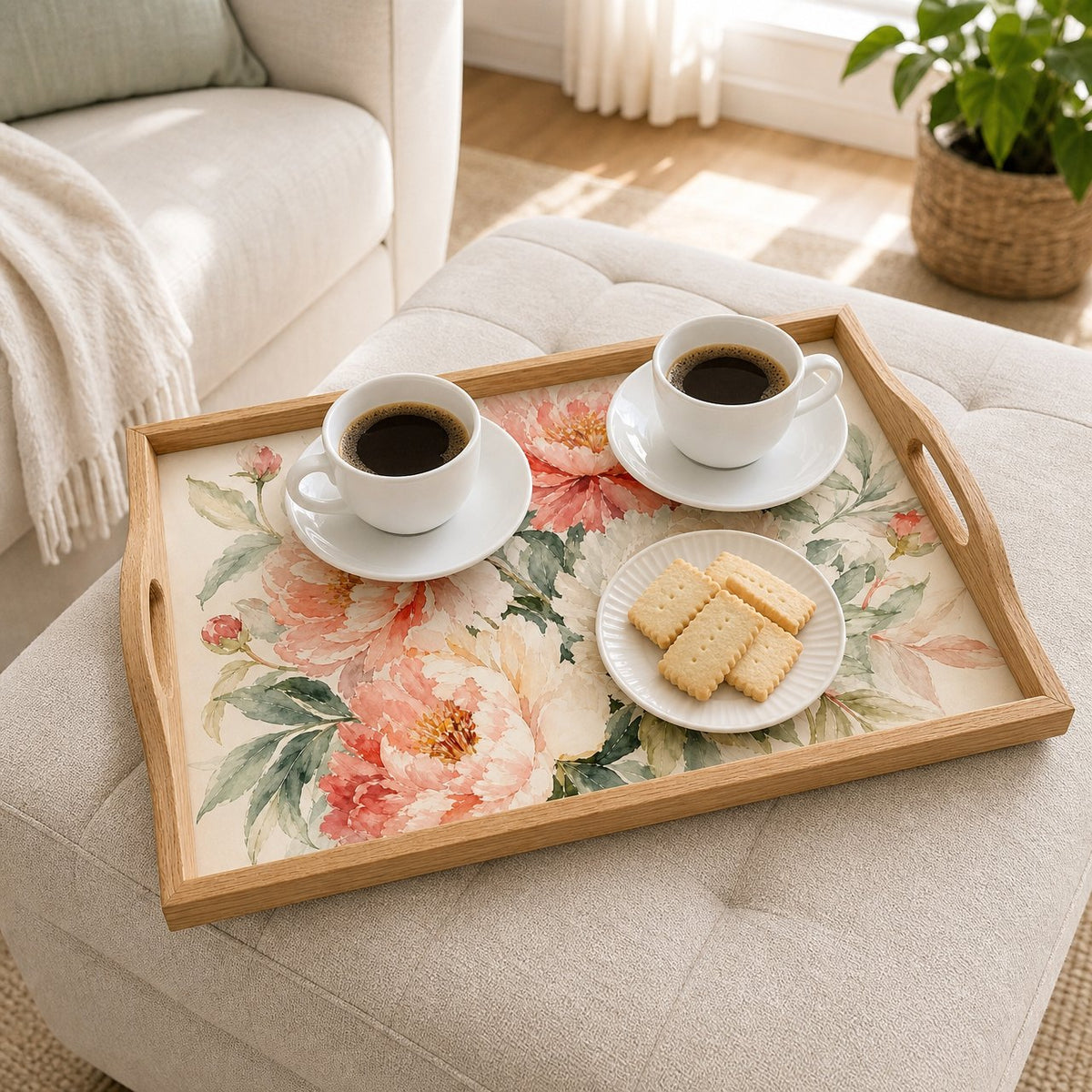 Peony Blush Serving Tray, image 4