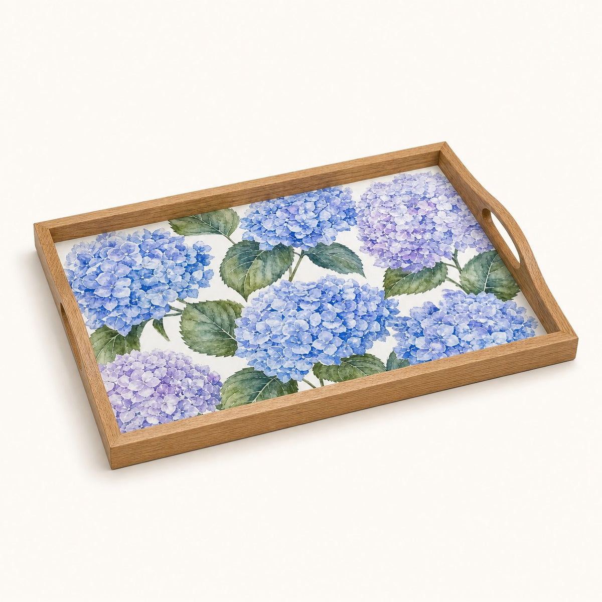 Hydrangea Blue Serving Tray, image 2