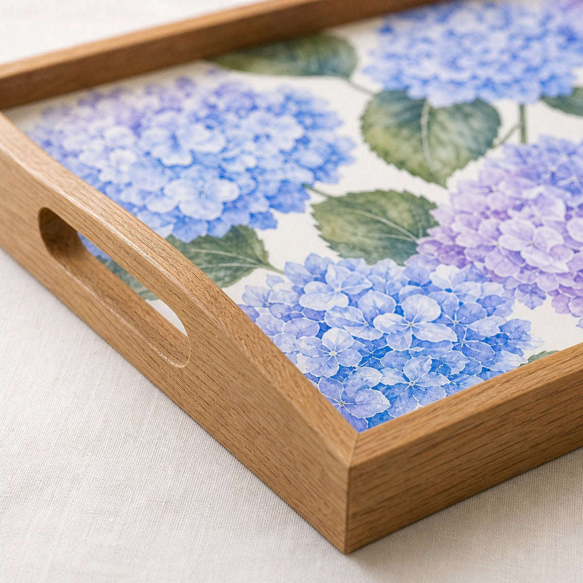 Hydrangea Blue Serving Tray, image 3