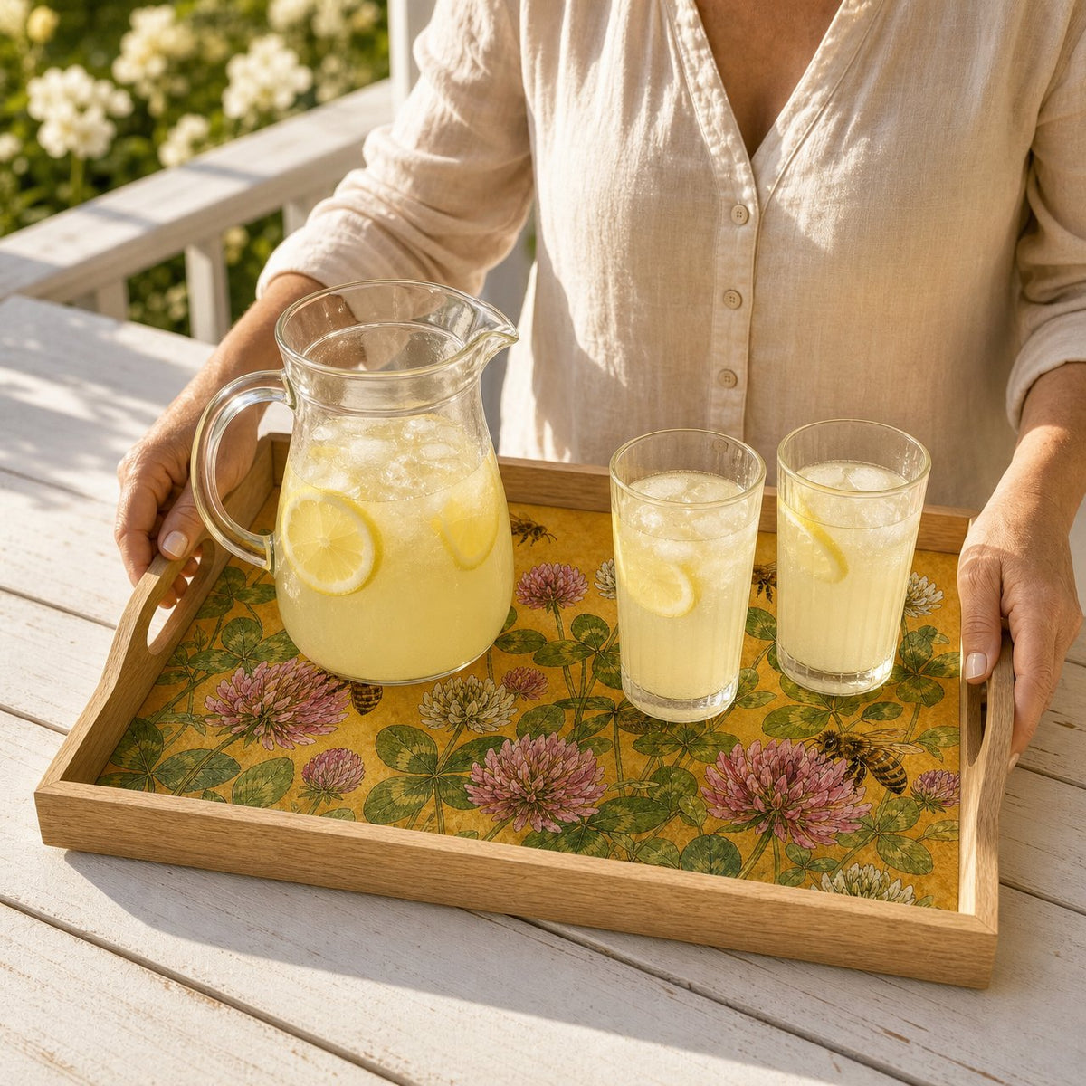 Clover and Bee Serving Tray, image 5