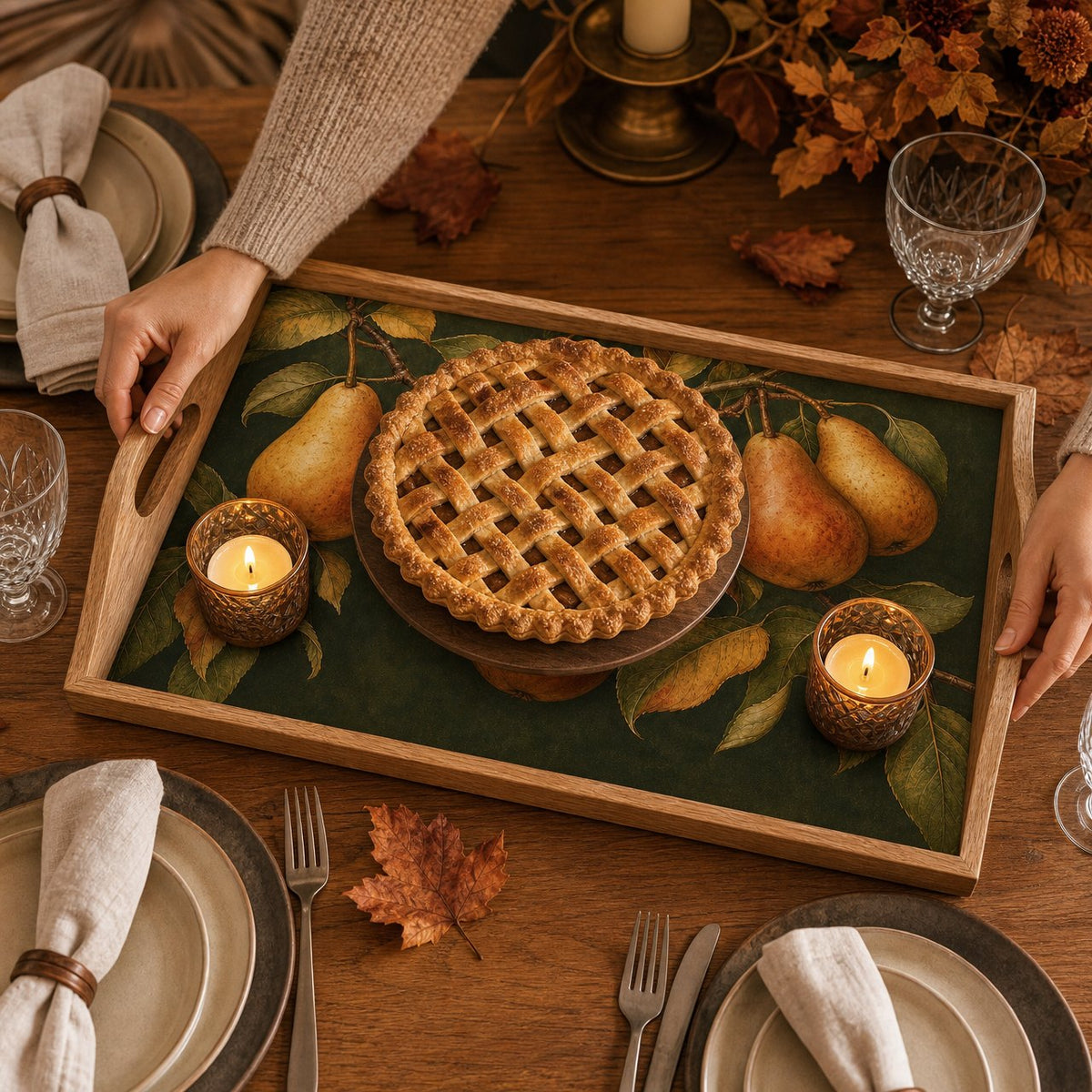Pear Orchard Serving Tray, image 5