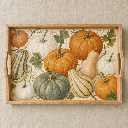Pumpkin Gathering Serving Tray, image 1