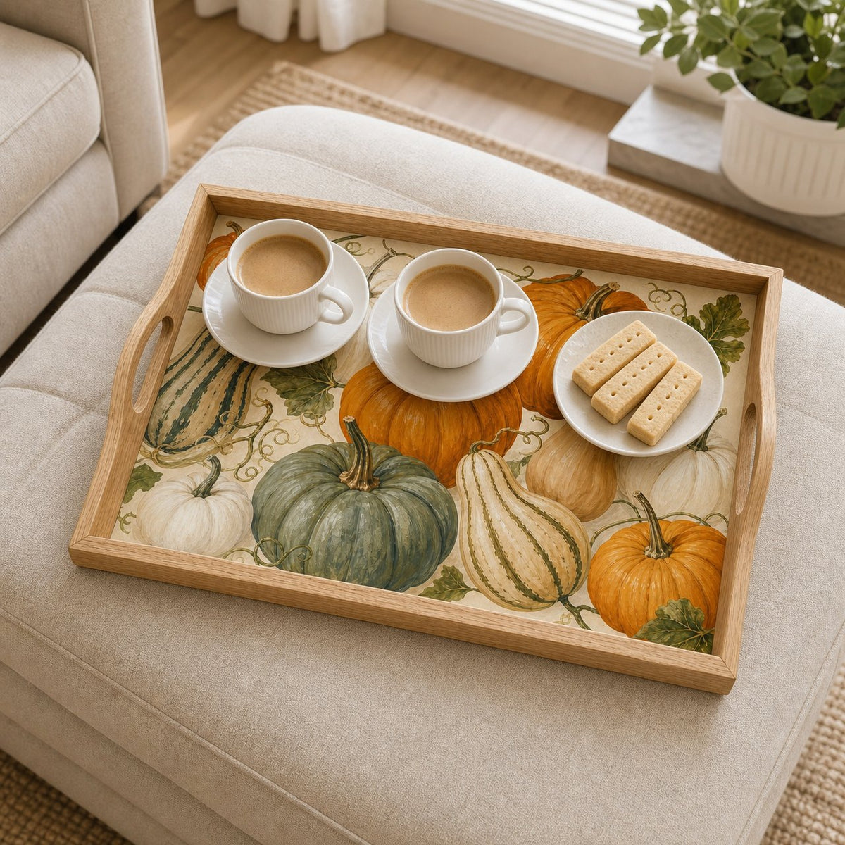 Pumpkin Gathering Serving Tray, image 4