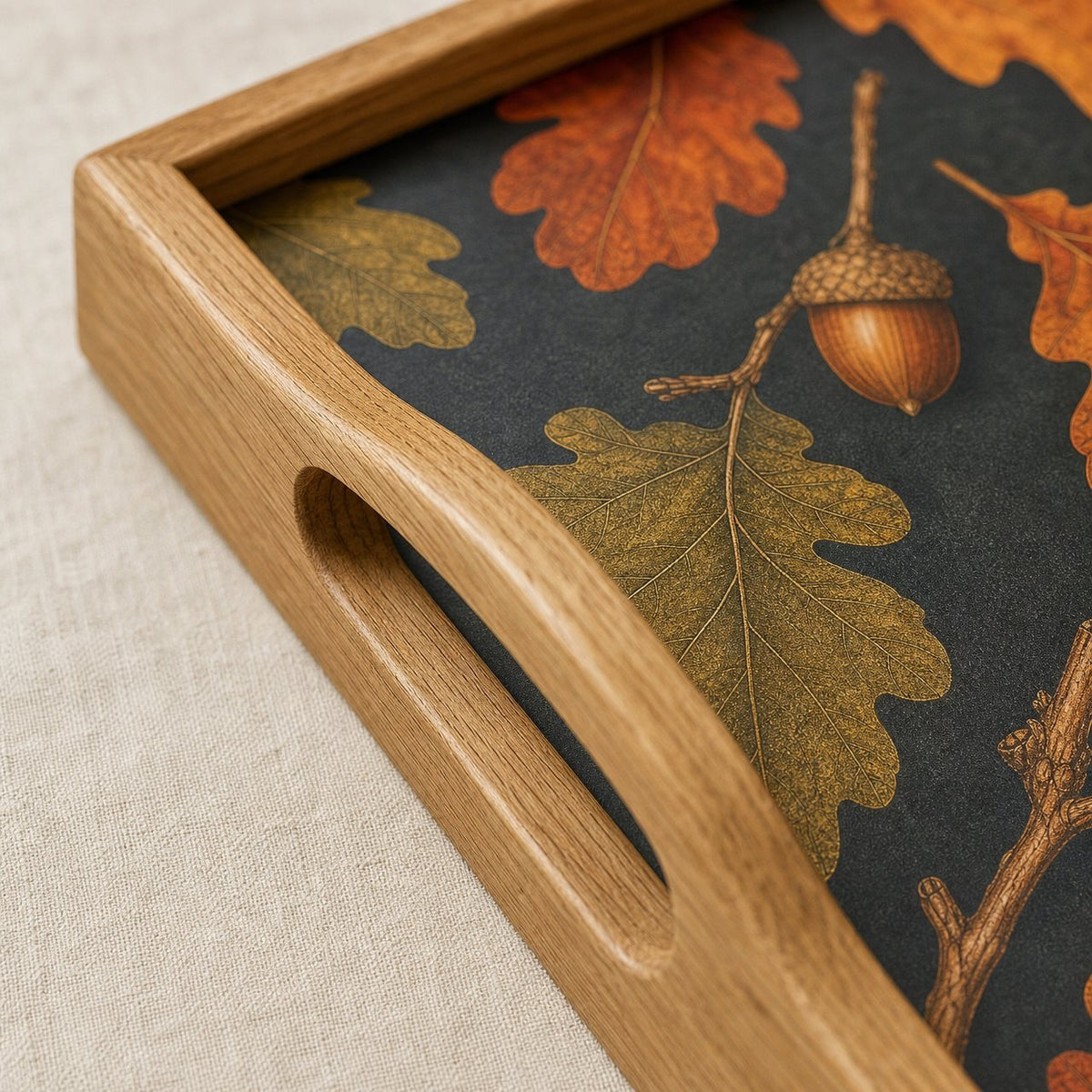 Oak and Acorn Serving Tray, image 3