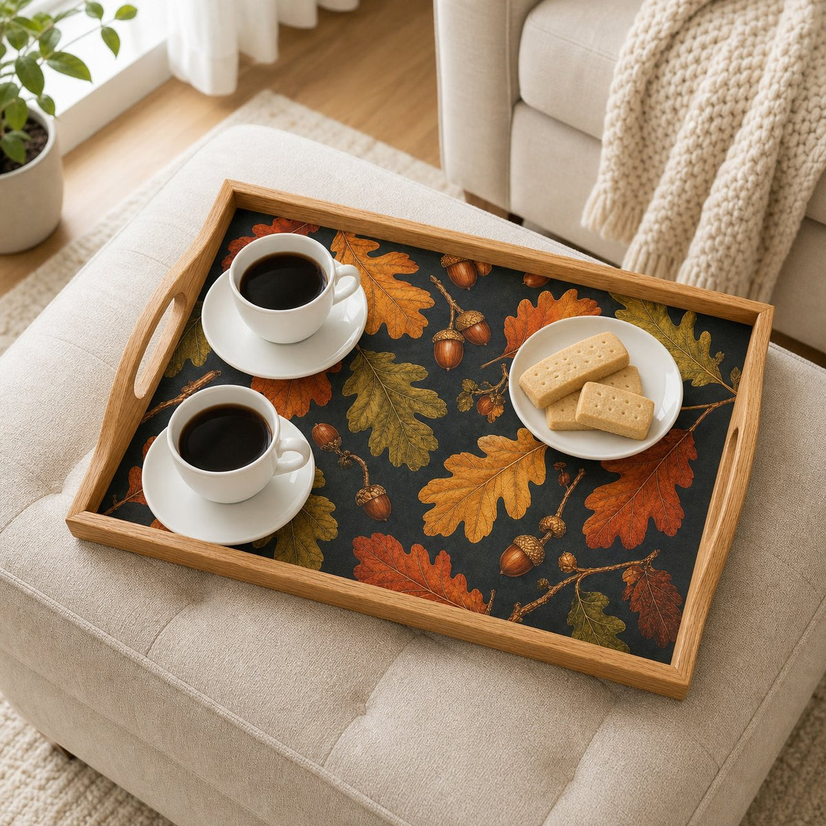 Oak and Acorn Serving Tray, image 4