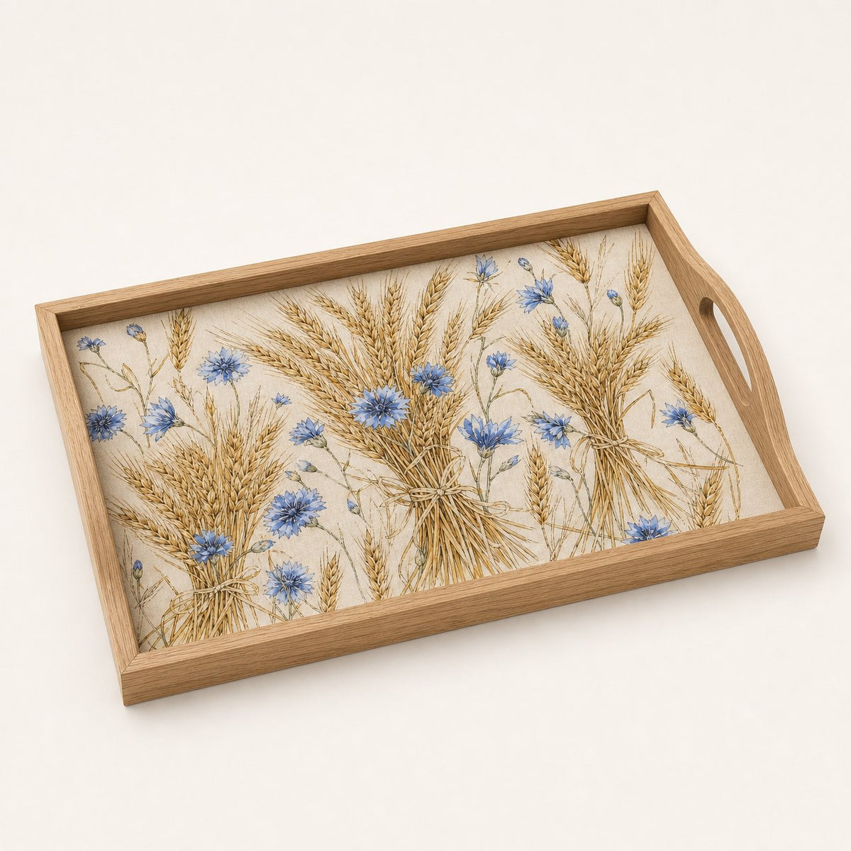 Wheat and Cornflower Serving Tray, image 2