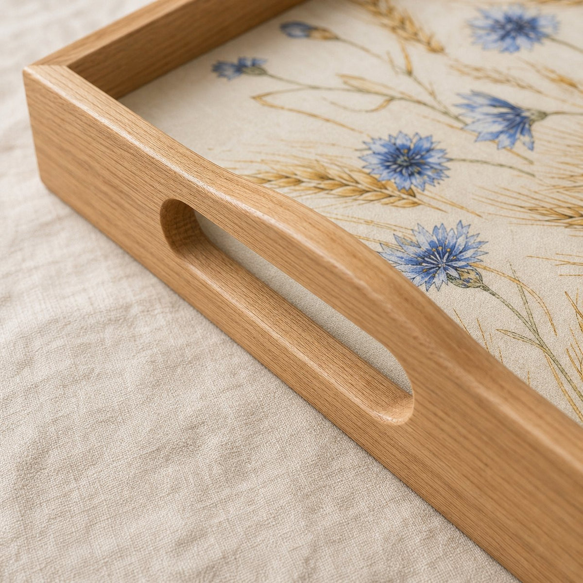 Wheat and Cornflower Serving Tray, image 3