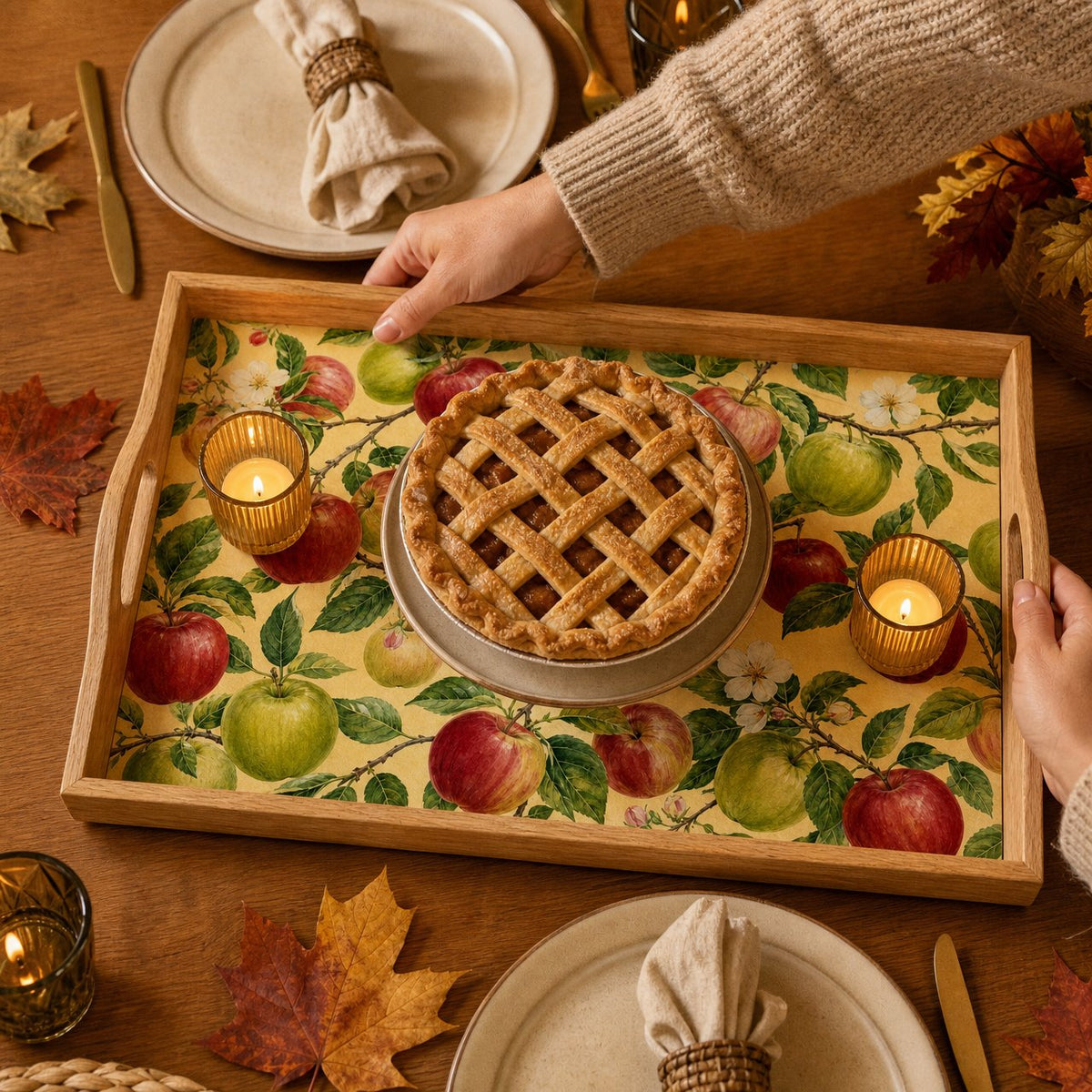Apple Bough Serving Tray, image 5