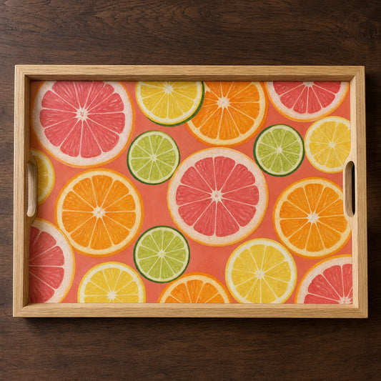 Citrus Wheels Serving Tray, image 1