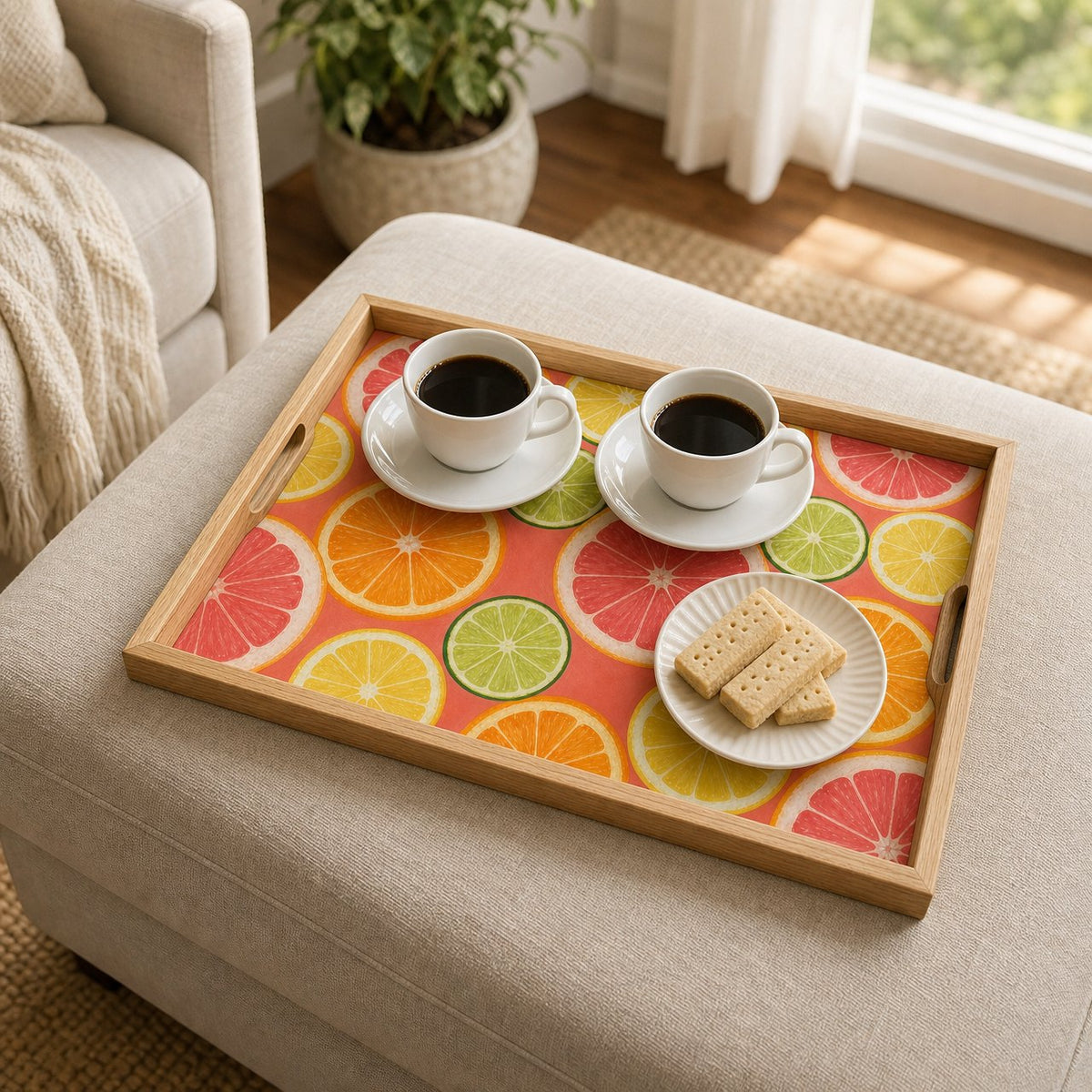 Citrus Wheels Serving Tray, image 4