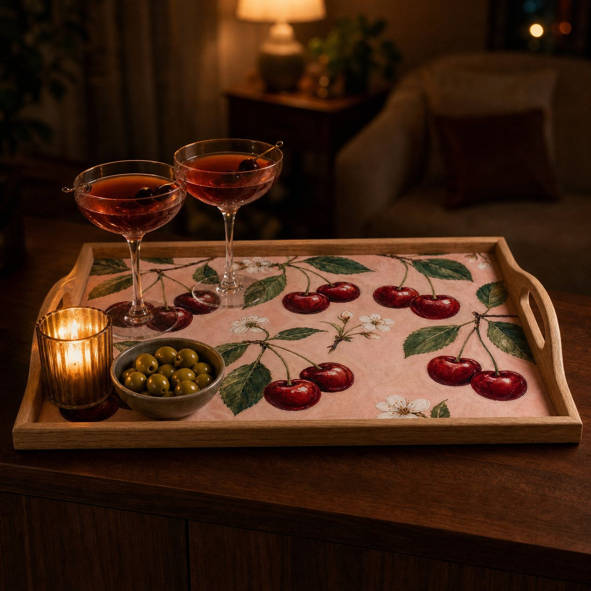 Cherry Pairs Serving Tray, image 5