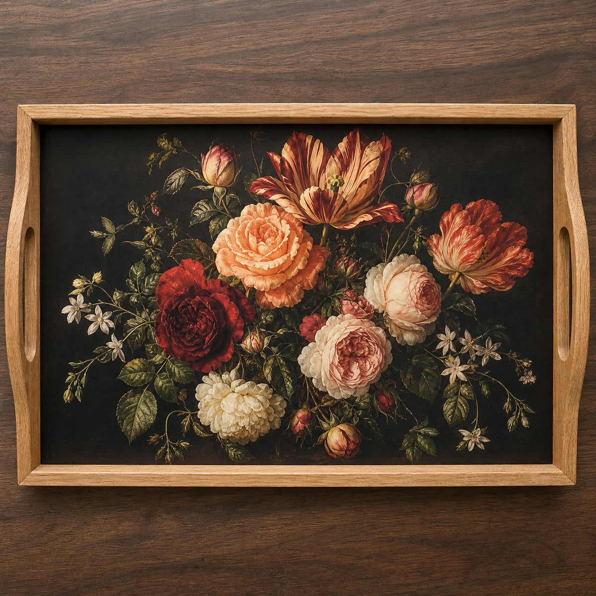 Midnight Bloom Serving Tray, image 1