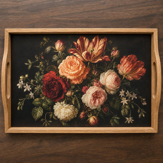 Midnight Bloom Serving Tray, image 1