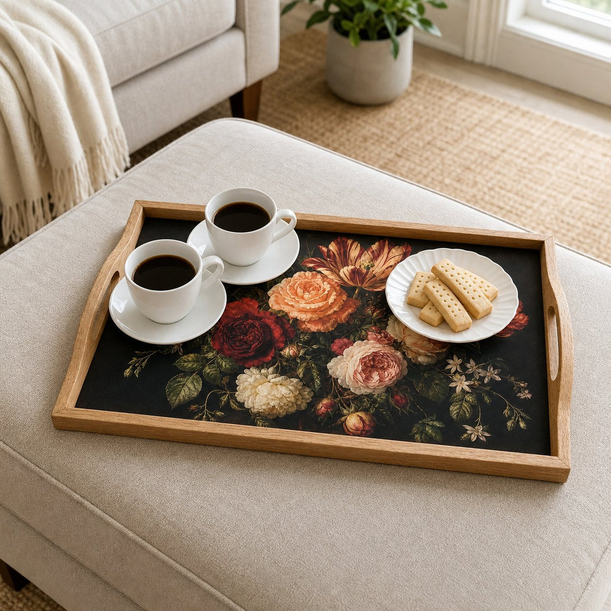 Midnight Bloom Serving Tray, image 4