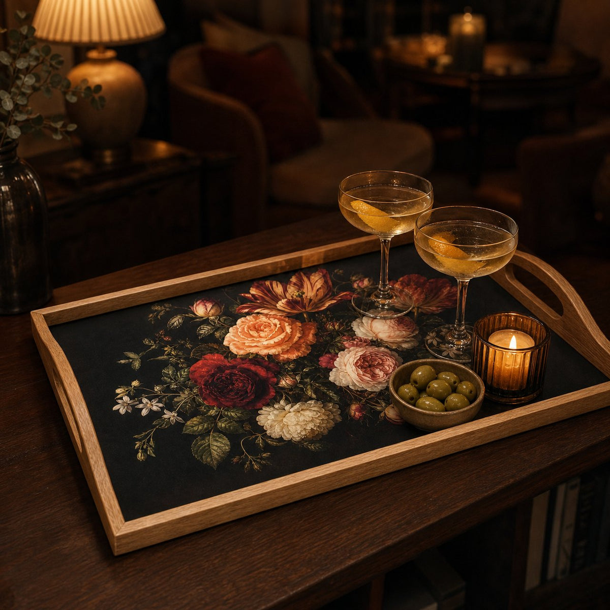 Midnight Bloom Serving Tray, image 5