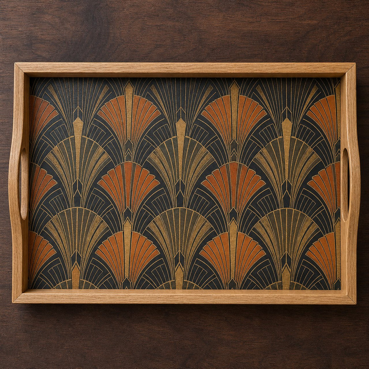 Deco Fan Serving Tray, image 1