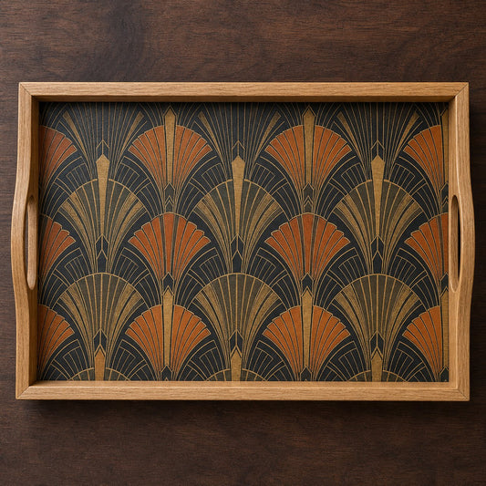 Deco Fan Serving Tray, image 1