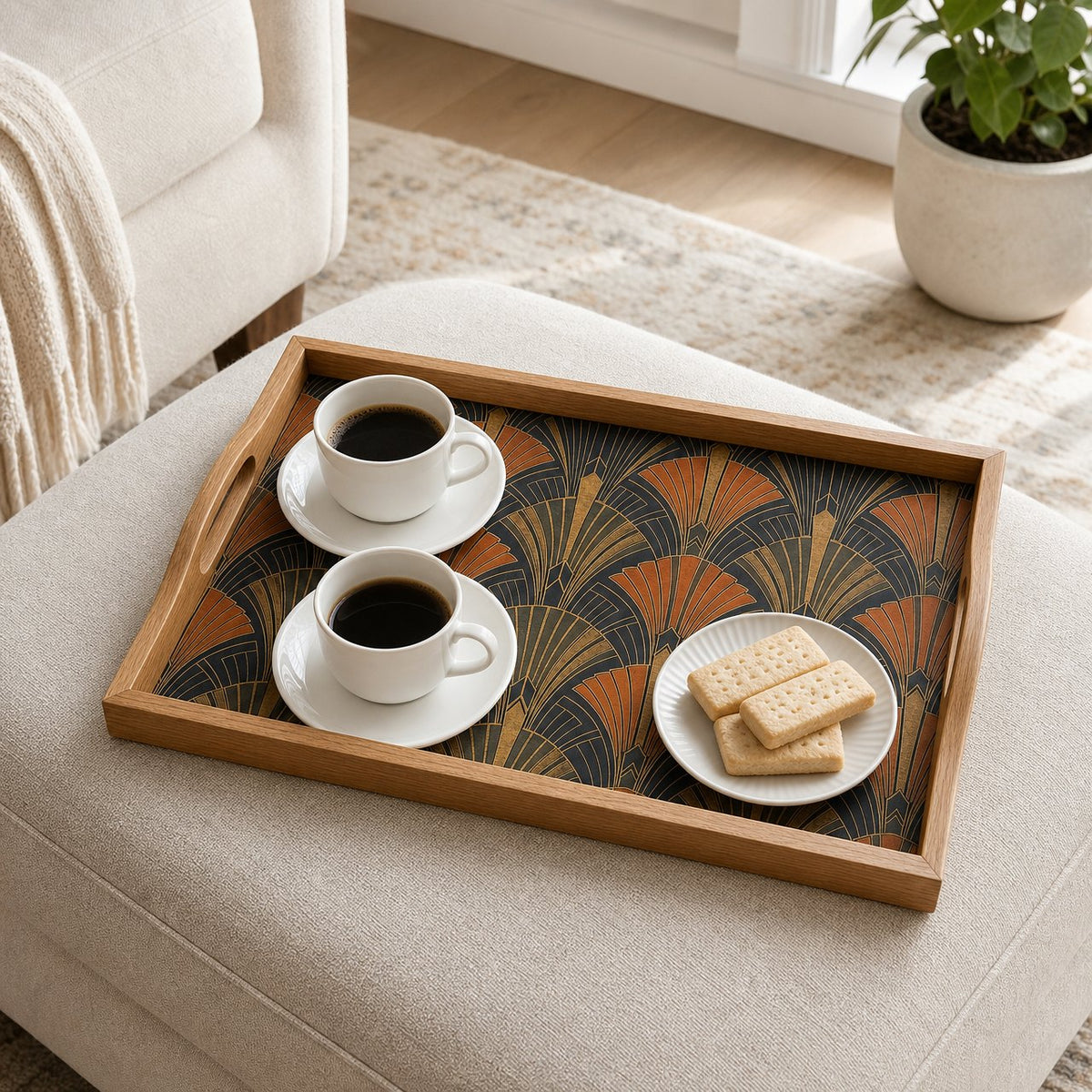 Deco Fan Serving Tray, image 4