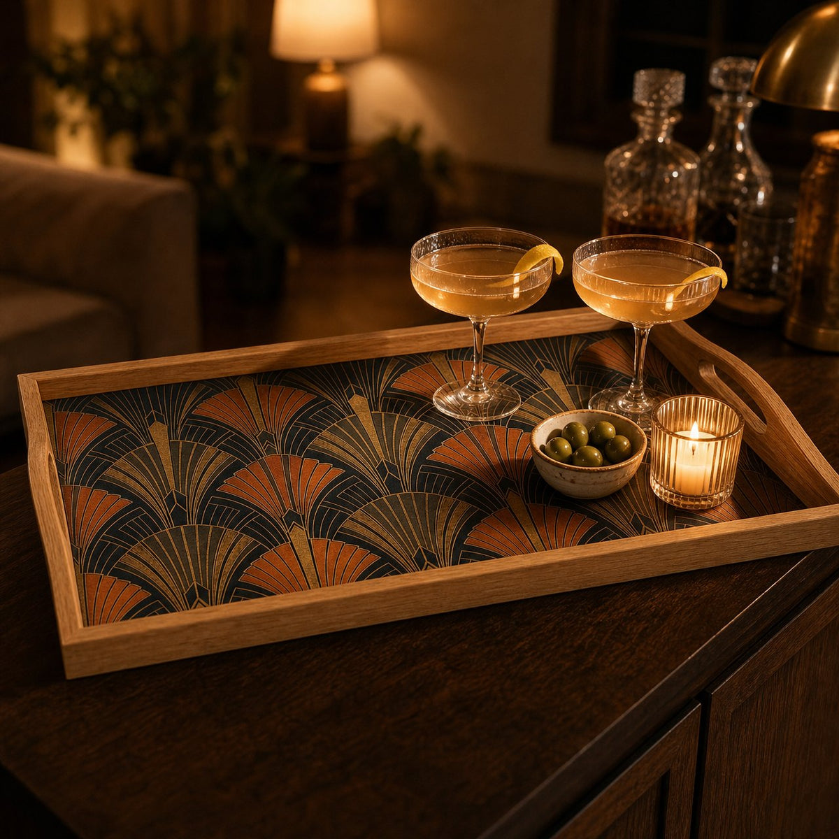 Deco Fan Serving Tray, image 5